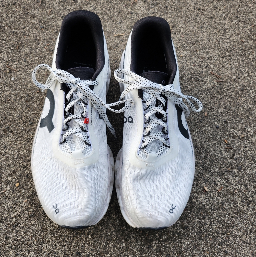 On Women's Cloudmonster 2 Running Shoe in Undyed White/Frost